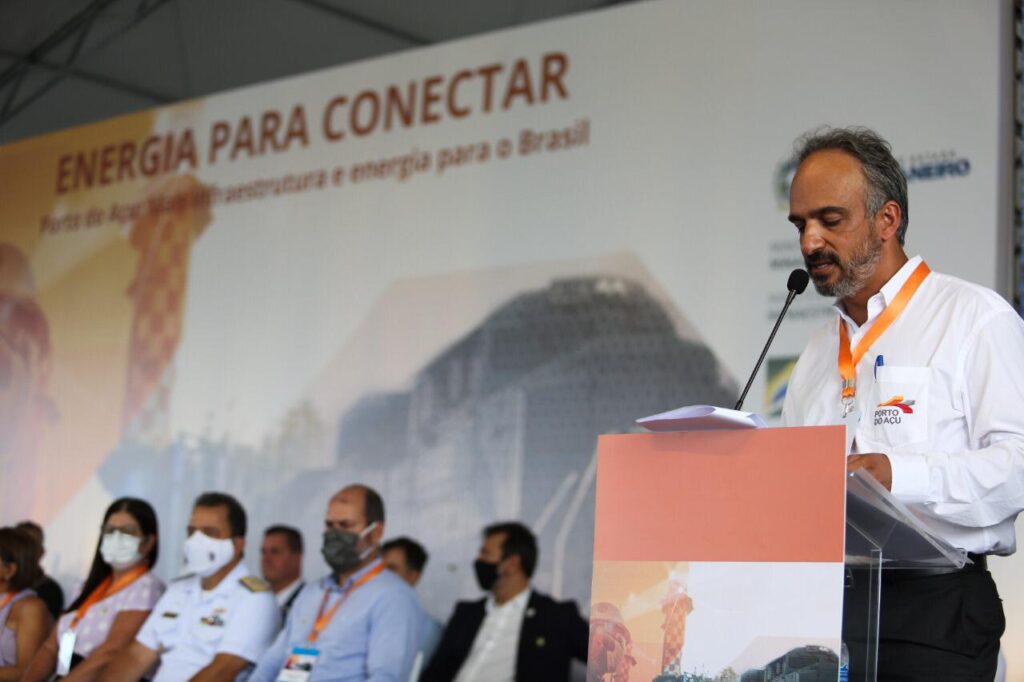José Firmo, CEO do Porto do Açu. Porto do Açu e GNA anunciam investimentos de R$ 6 bilhões em infraestrutura e energia.
